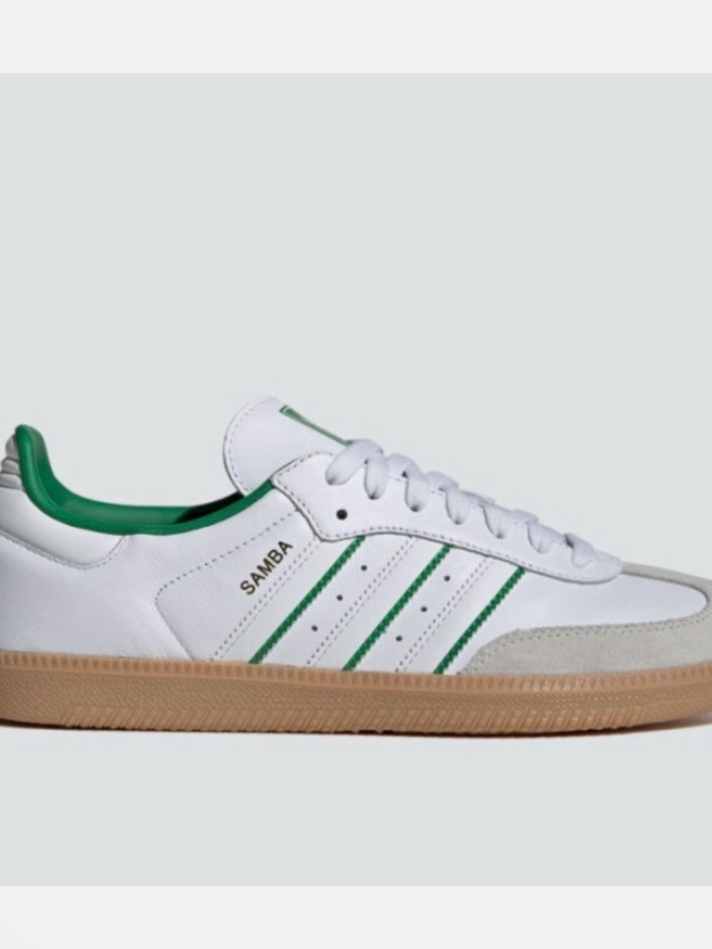SOLD-Adidas Samba Crystal White Green (new) - Picture 4 of 6
